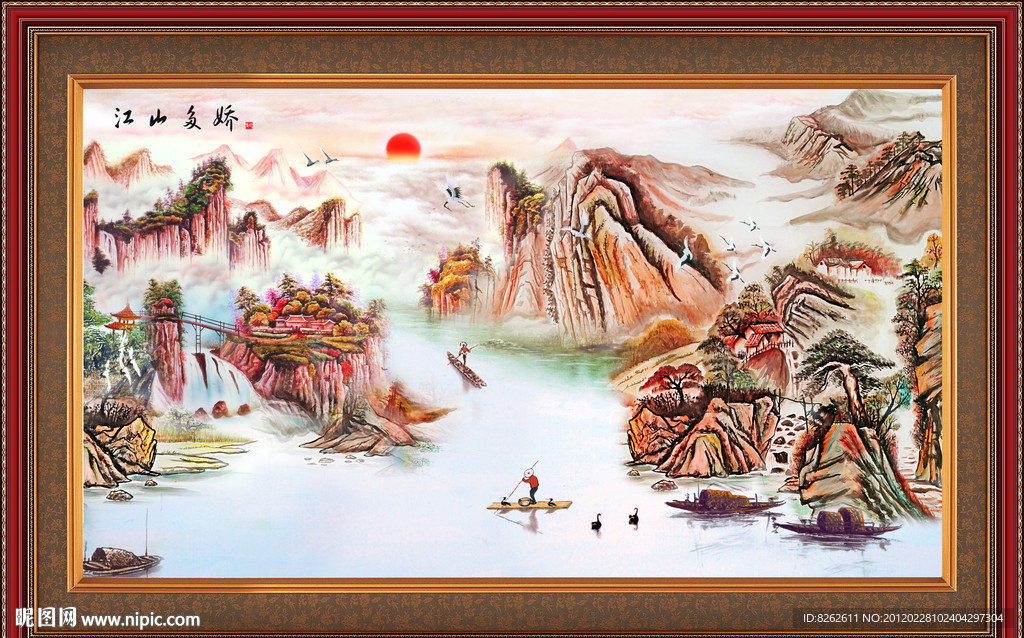 油画 江山多娇