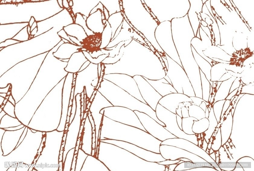 大荷叶 古画