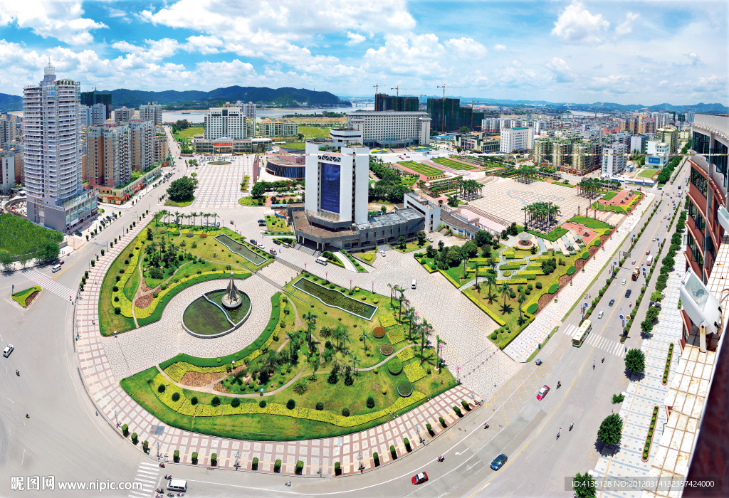 市政中心广场全景