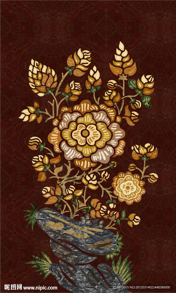 水刀拼花石材图案