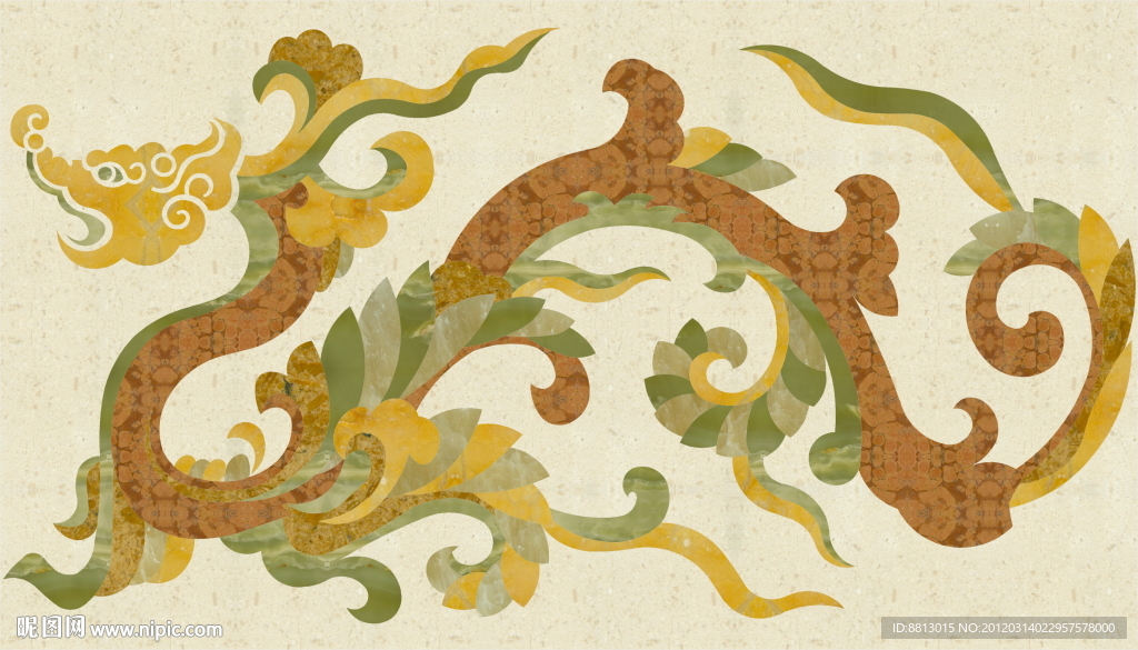 水刀拼花石材图案