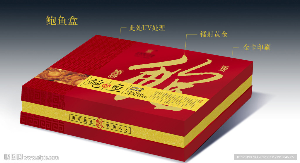 鲍鱼盒（展开图）