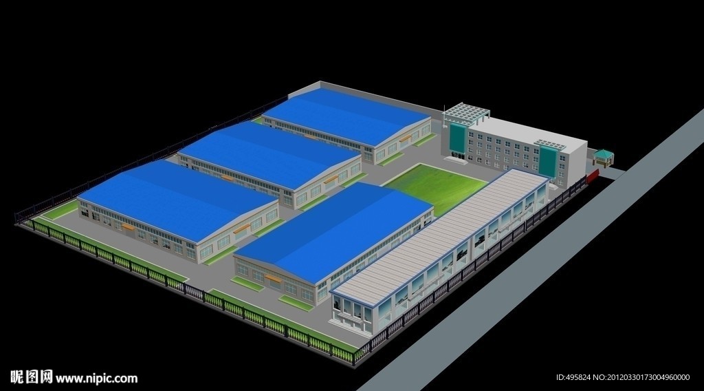 厂房效果图