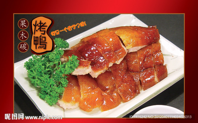 烤鸭肉海报