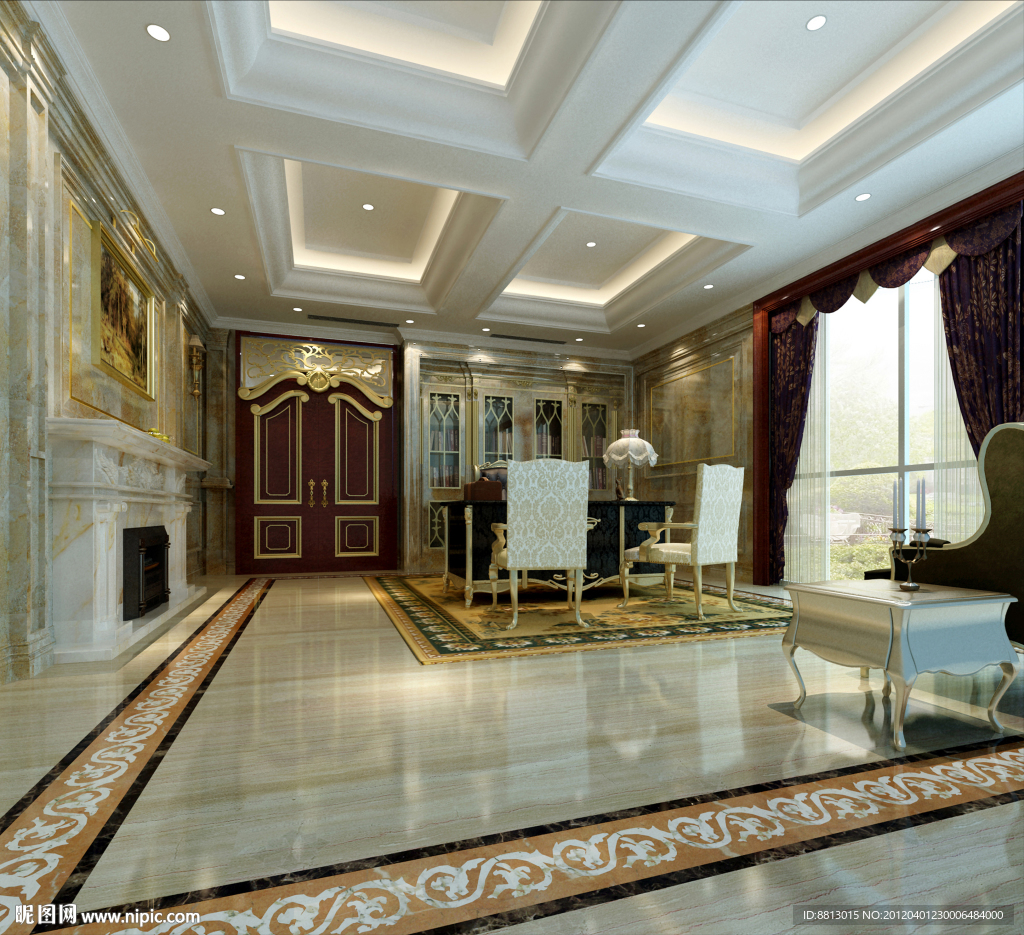 办公楼 经理室 设计方案效果图