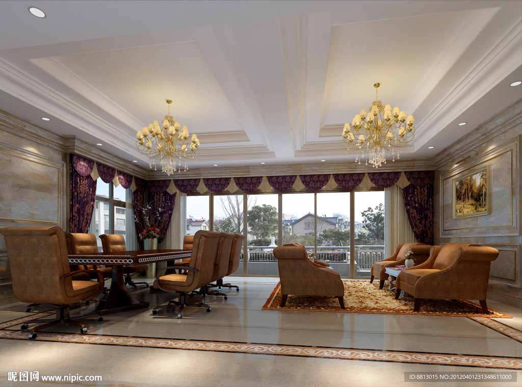 会议室设计方案效果图