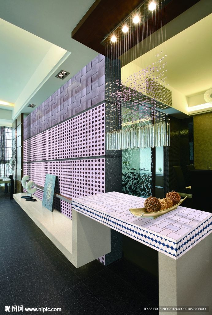 家居客厅石材背景装饰墙