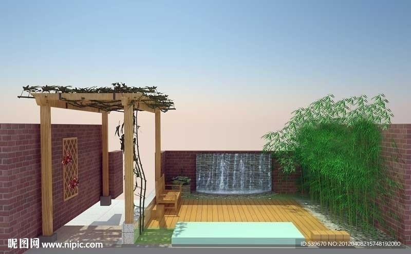 园艺小院效果图