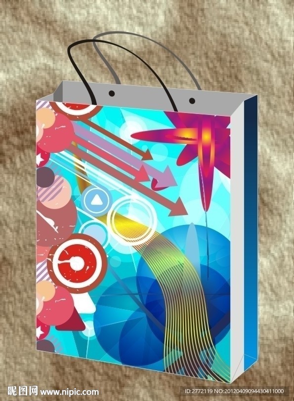 冰块蓝莹 手提袋