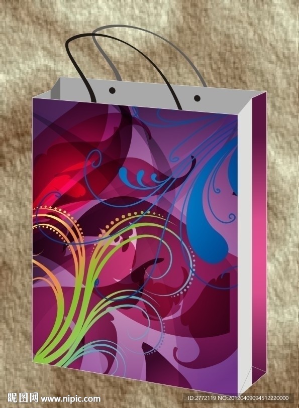 华丽紫光 手提袋