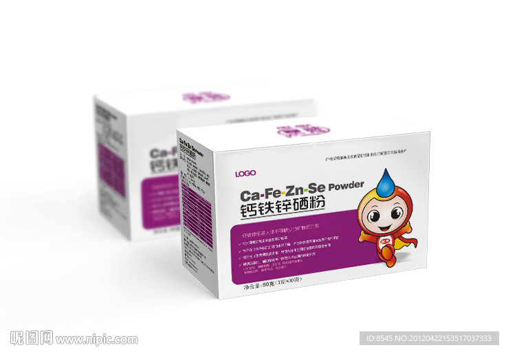 鱼肝油包装 钙铁锌硒粉