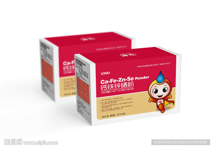 鱼肝油 钙铁锌硒粉包装