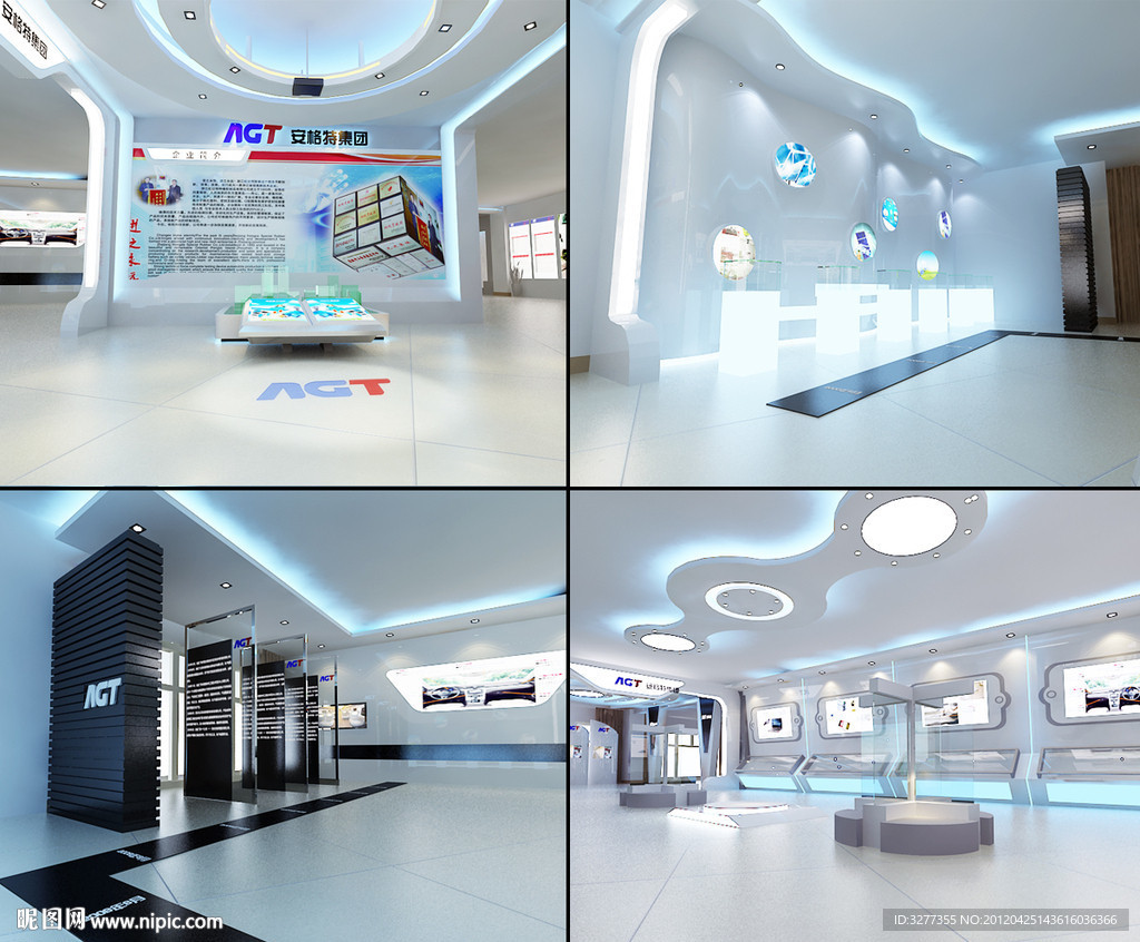 安格特展厅（3d带材质源文件 全套效果图）