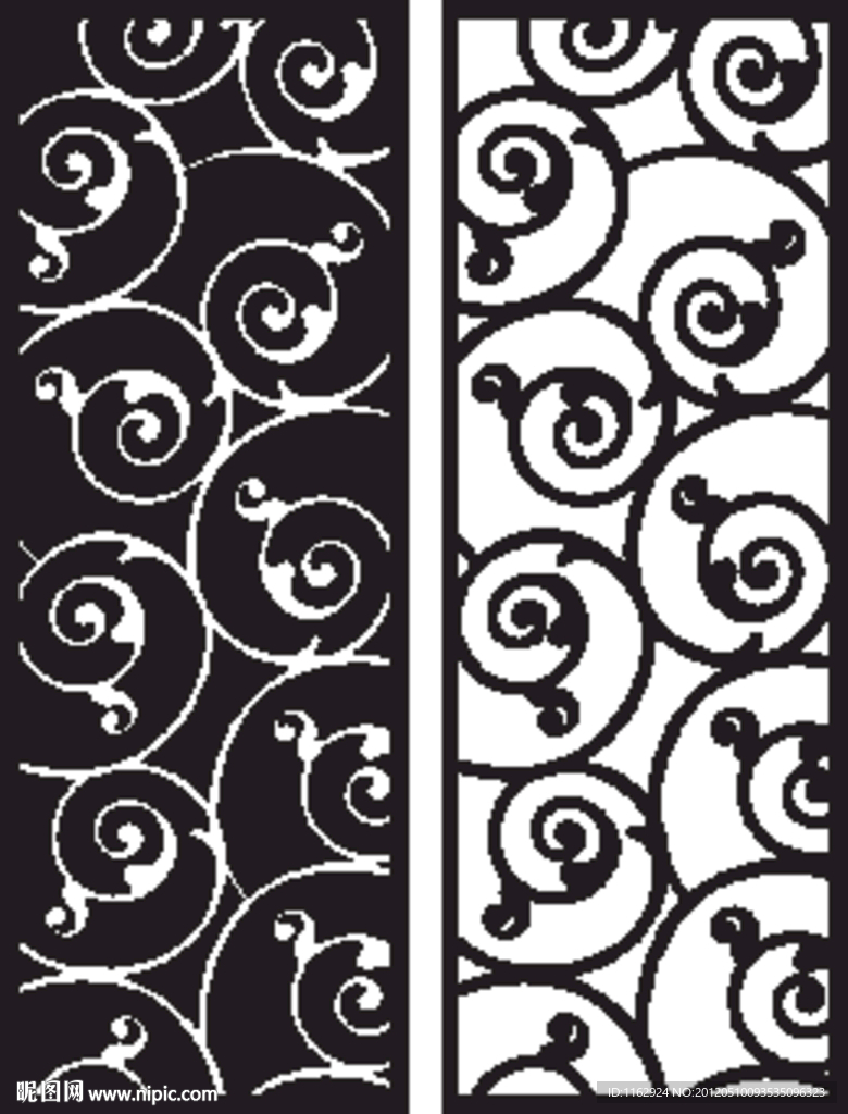 雕花隔断（AI打开为复合路径）