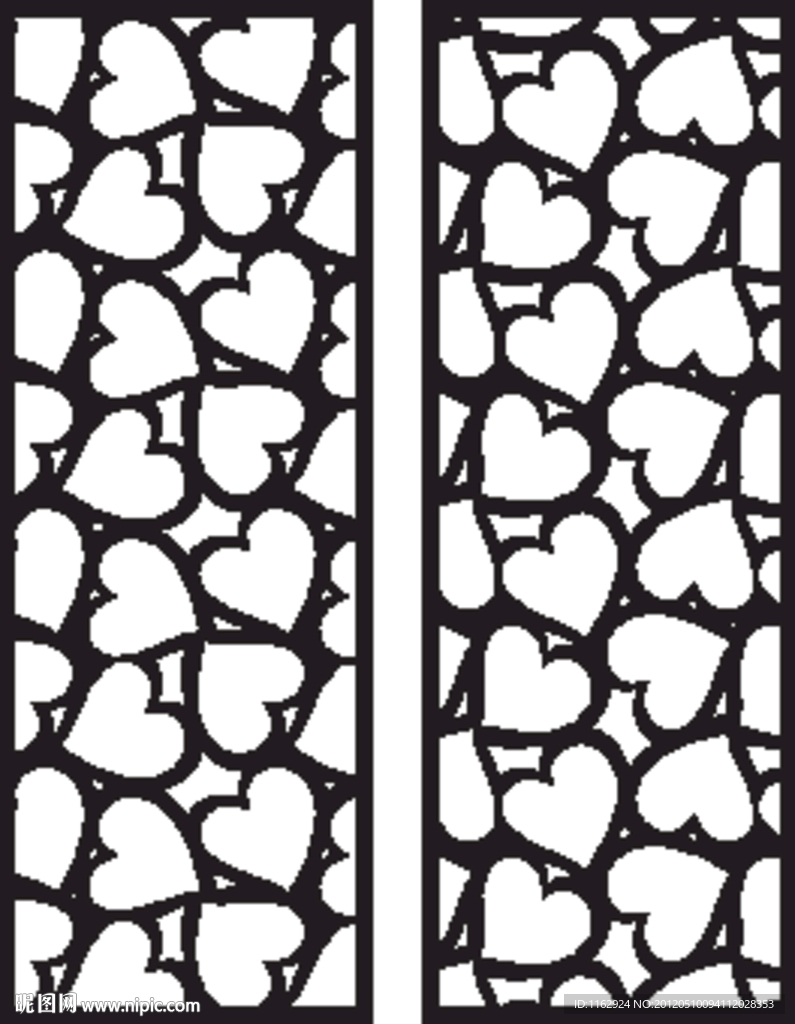 雕花隔断（AI打开为复合路径）