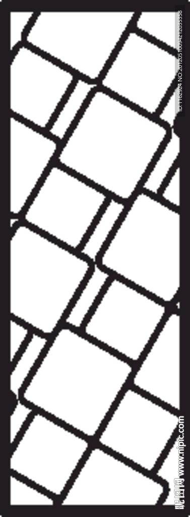 雕花隔断（AI打开为复合路径）