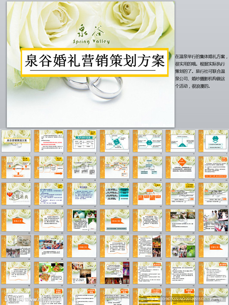 温泉婚礼策划方案PPT