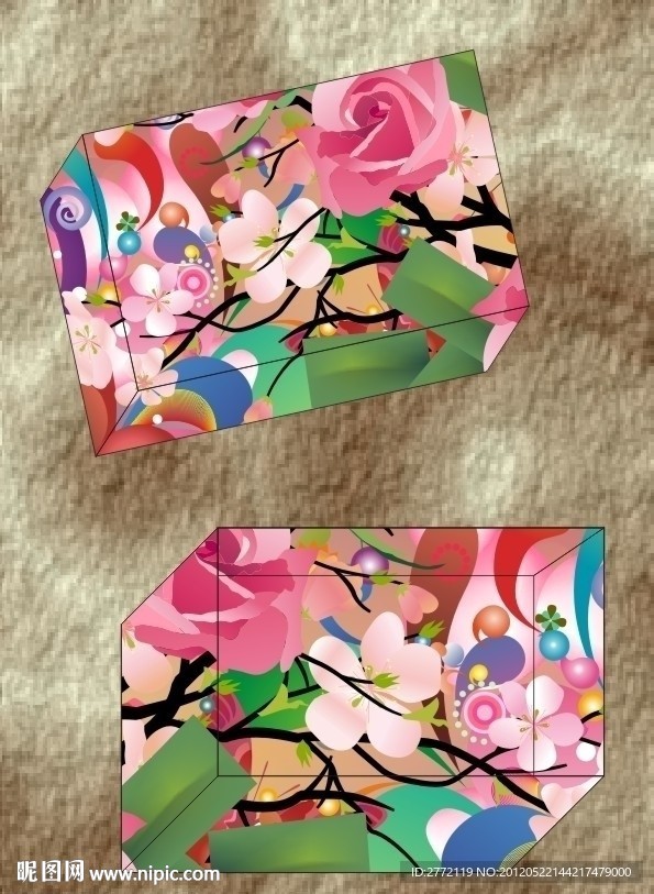 红粉玫瑰 包装盒设计