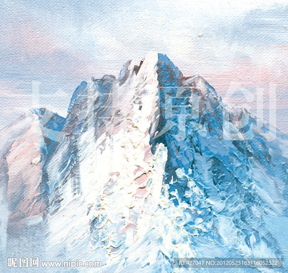 山峰艺术无框画