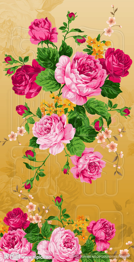 牡丹花 花卉图案