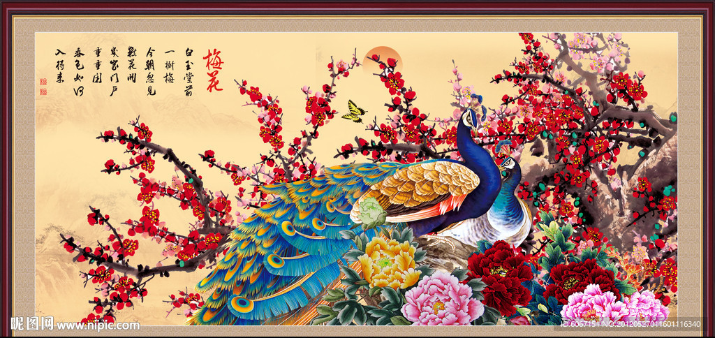 国画梅花