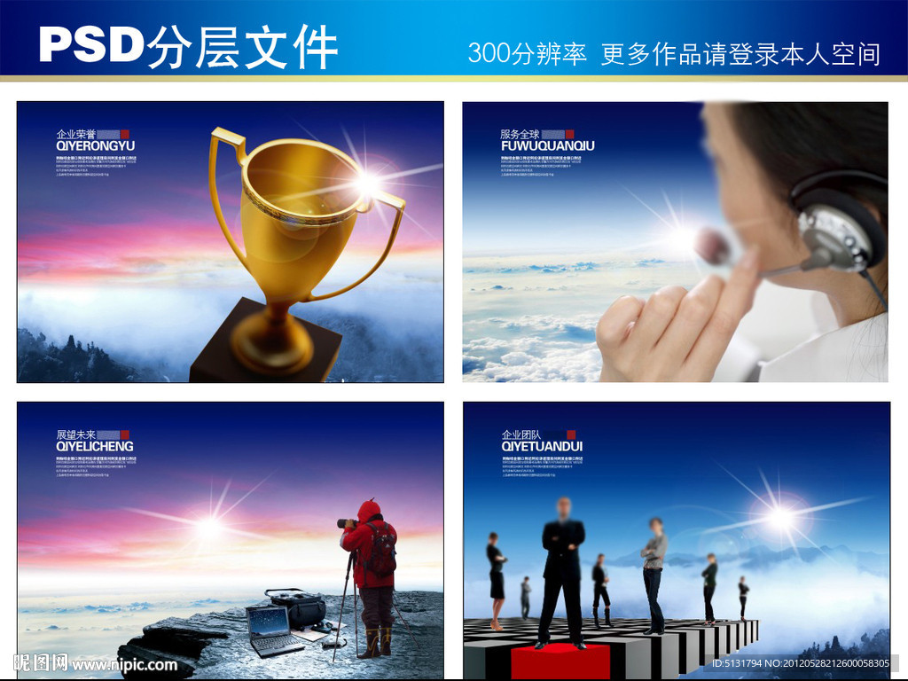 企业荣誉 服务 展望未来 团队