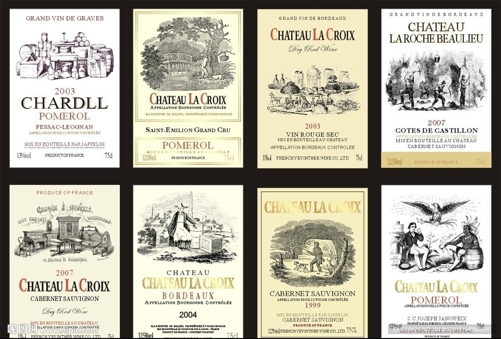 法国葡萄酒标签