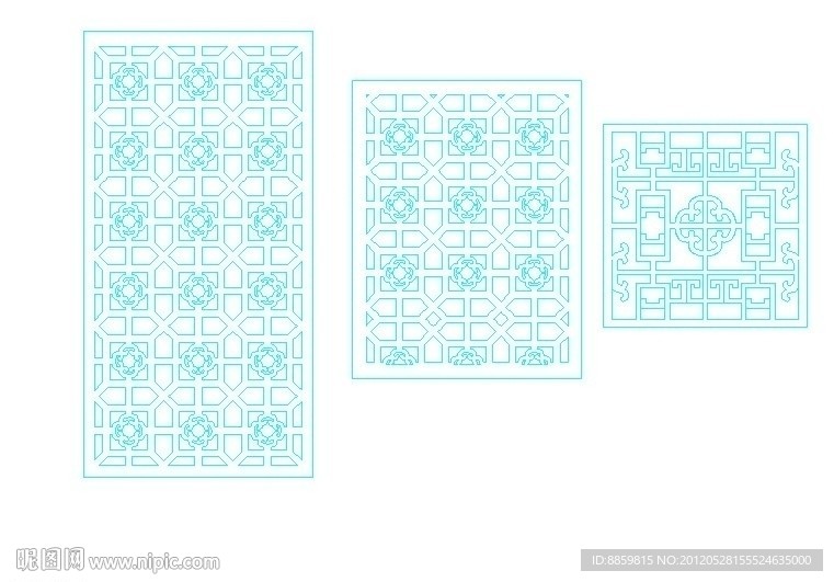 缕空 花纹 通花 线稿