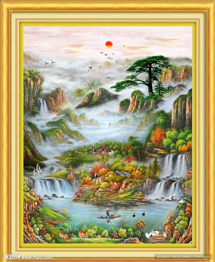 油画 聚宝盆油画
