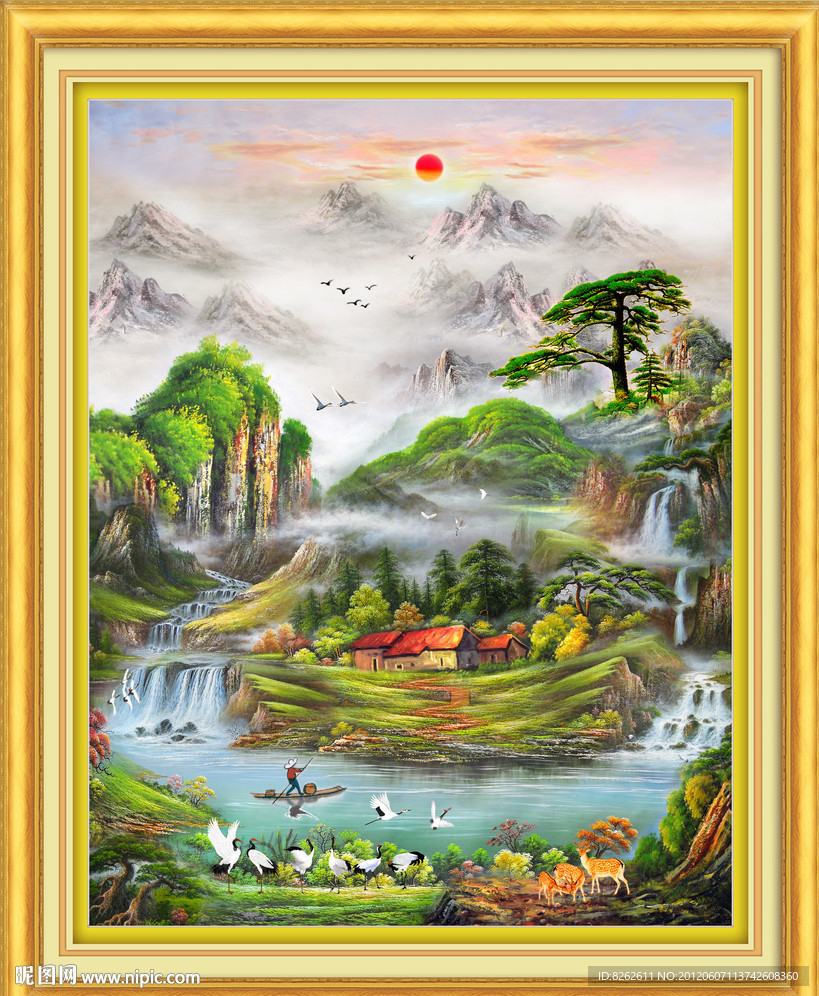 油画 聚宝盆油画