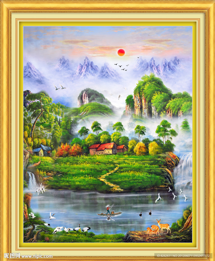 油画 聚宝盆油画