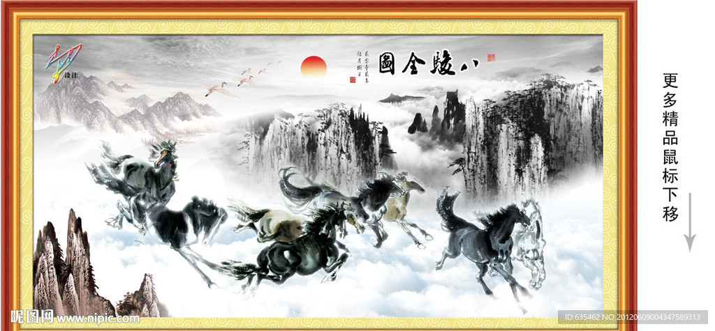 八骏全图