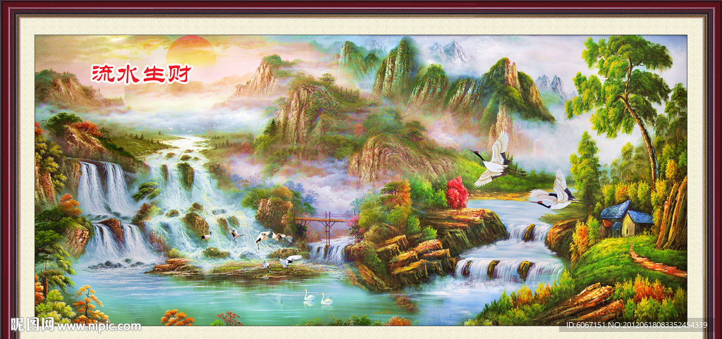 风景油画 田园油画 油画风景