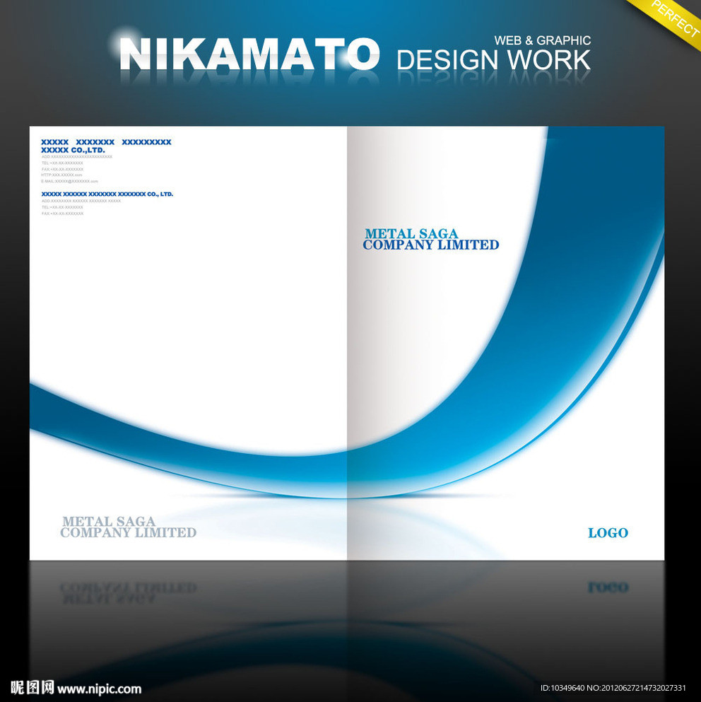 企业形像 简洁大气 画册封面 版式设计模板宋体 300DPI PSD