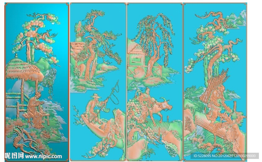 渔樵耕读