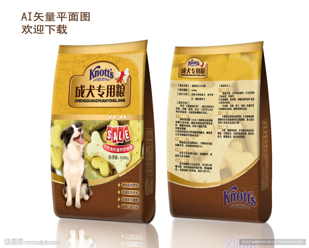 狗粮包装 （平面图）