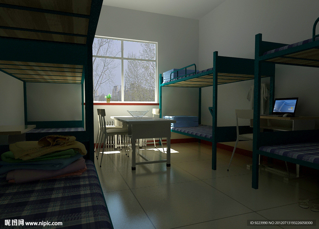 3Dmax 宿舍 室内效果图