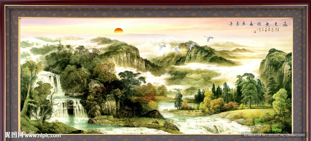 山水画 油画