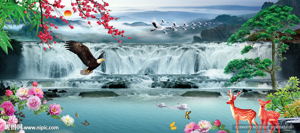 山水风景画