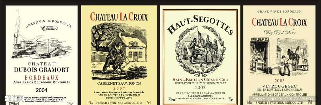 法国葡萄酒标签