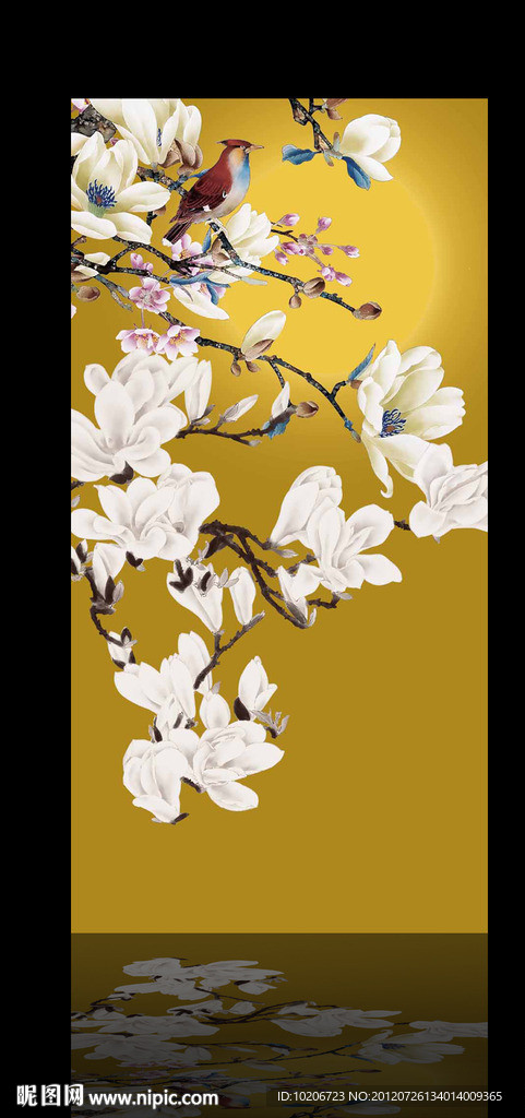 玉兰花 无框画