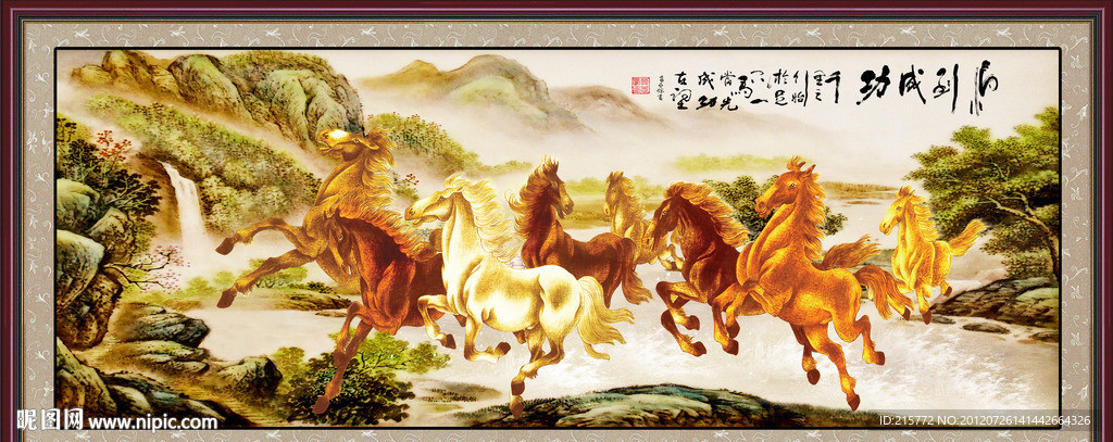 八骏全图