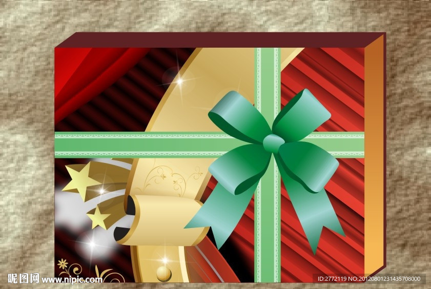 绿色丝巾 奢华包装盒