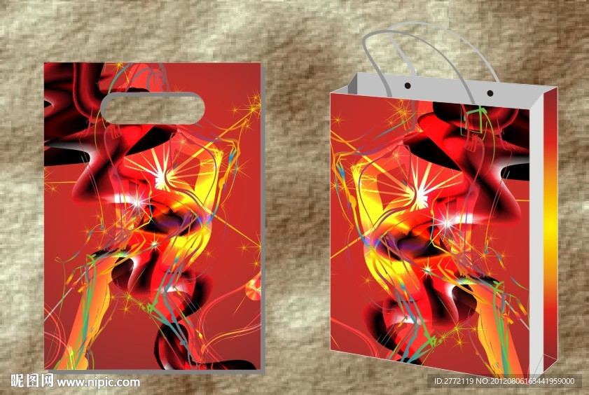 烟花红火 手袋设计