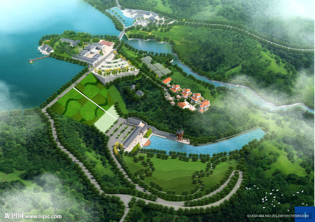 山光水秀美丽风景