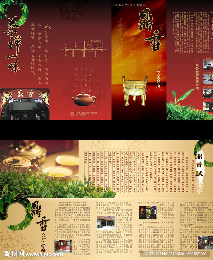 茶艺DM折页