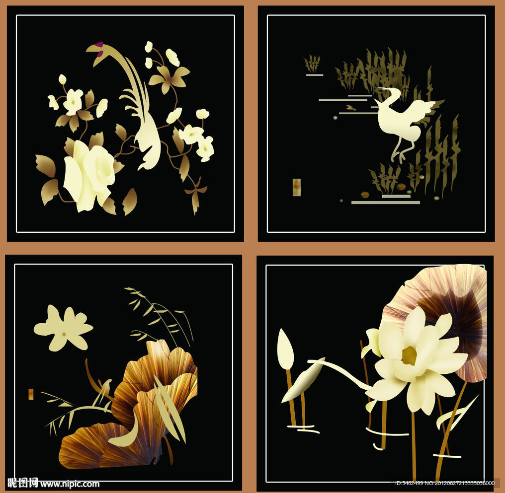 中堂麦杆画