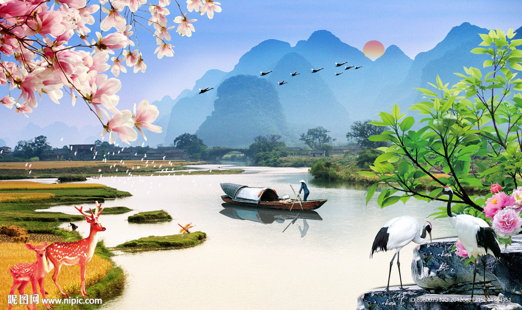山水风景画