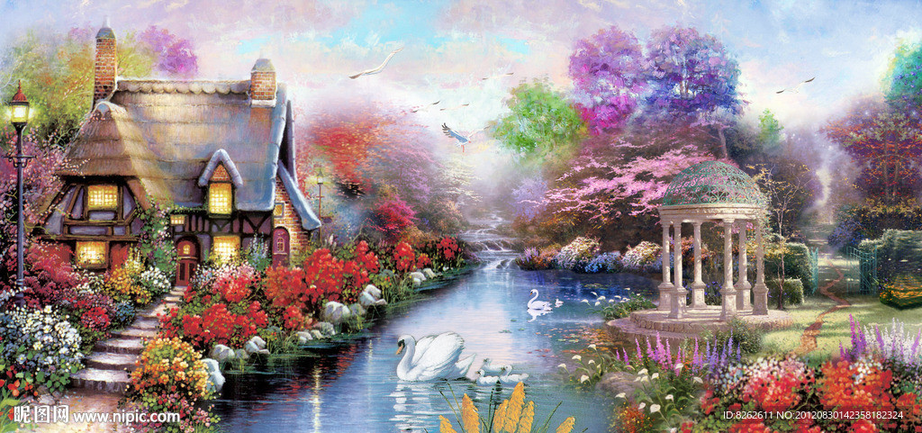 油画 田园油画