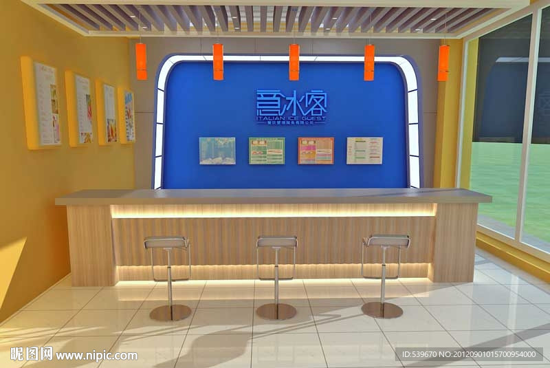 冰淇淋店内设计